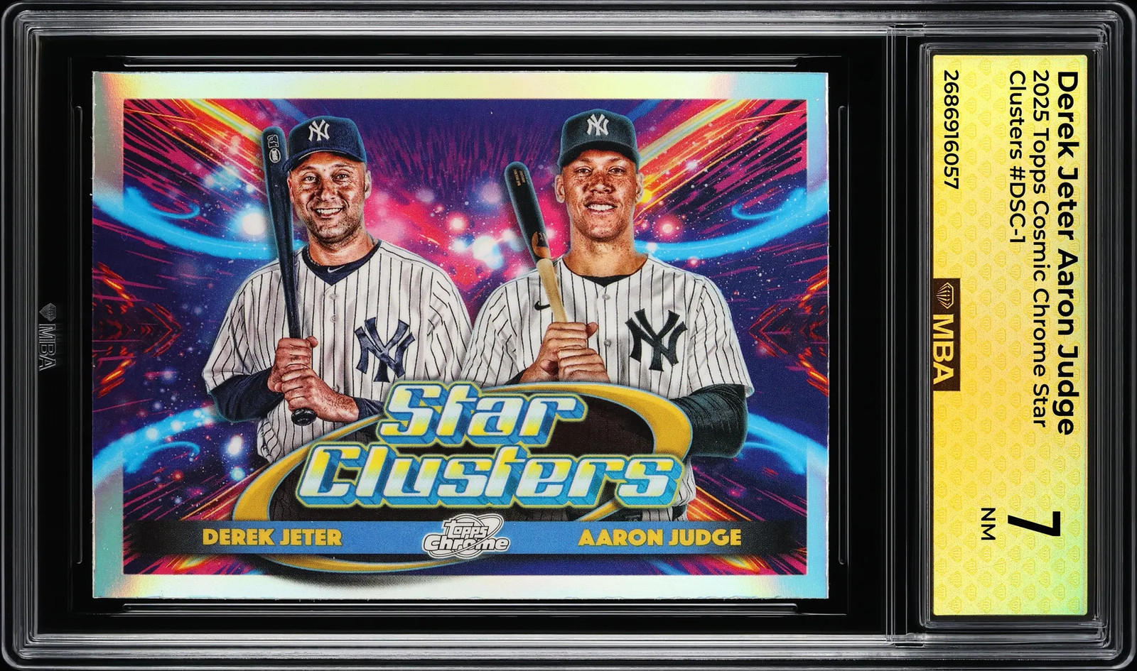 2025 Topps Cosmic Chrome Star Clusters Derek Jeter Aaron Judge #DSC-1 MBA 7