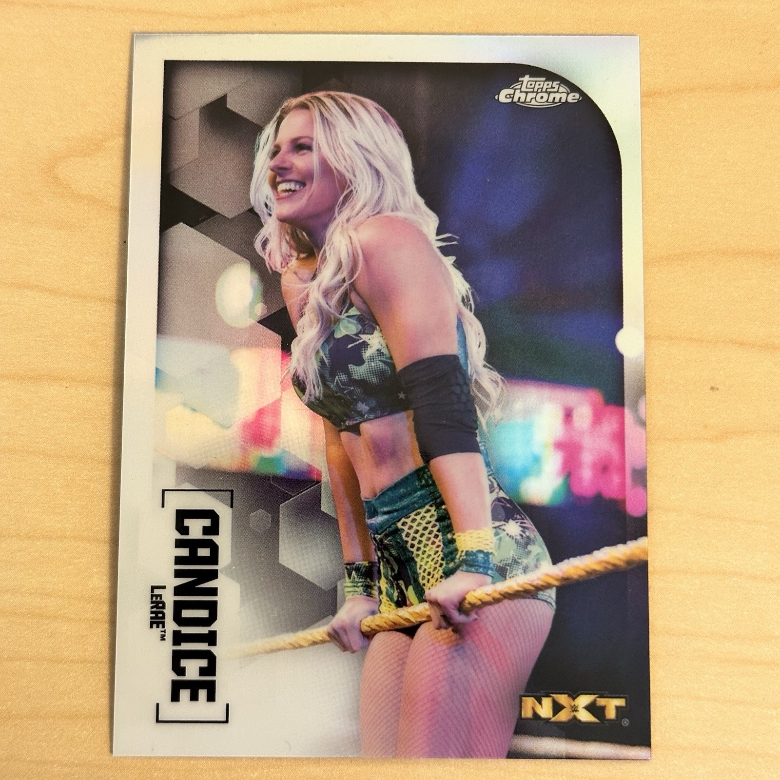 2020 Topps Chrome WWE Candice LeRae Refractor #77 NXT