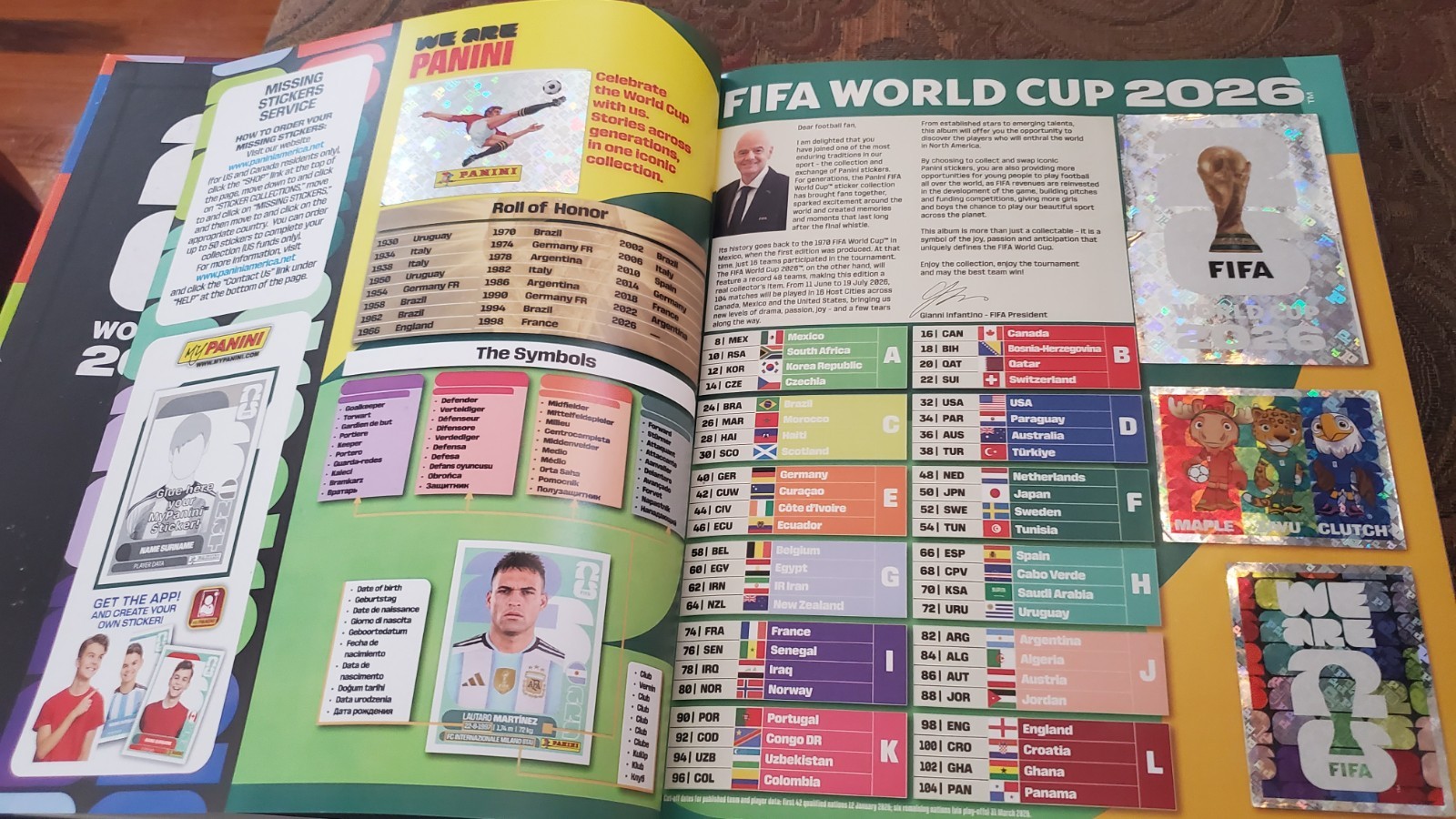 Panini World Cup 2026 Album Complete Hardcover. Album Tapa Dura Lleno.