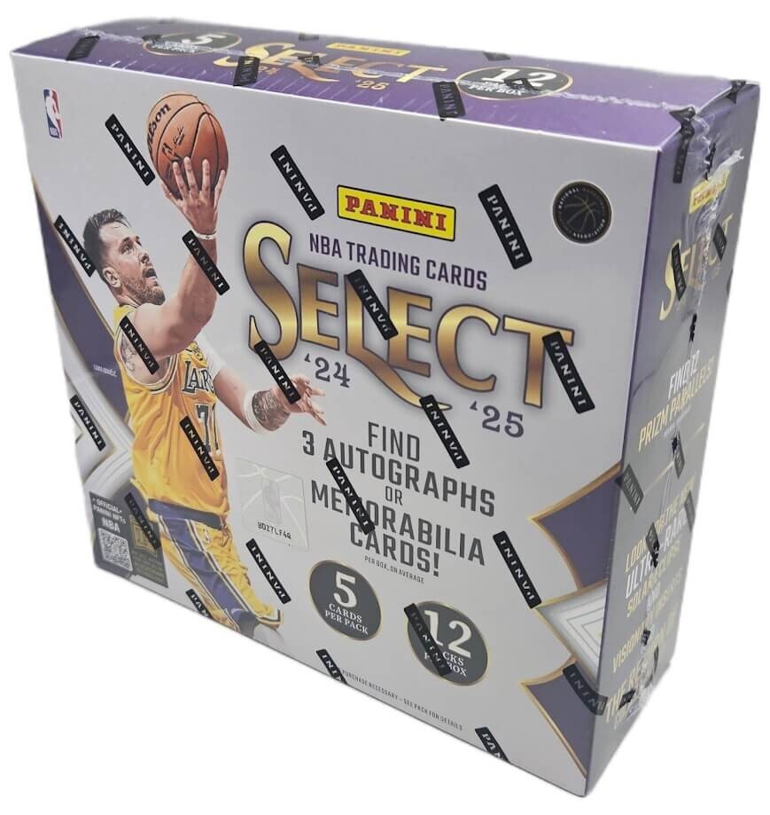 2024-25 Panini Select Basketball Factory Sealed Hobby Box 3 Hits Per Box