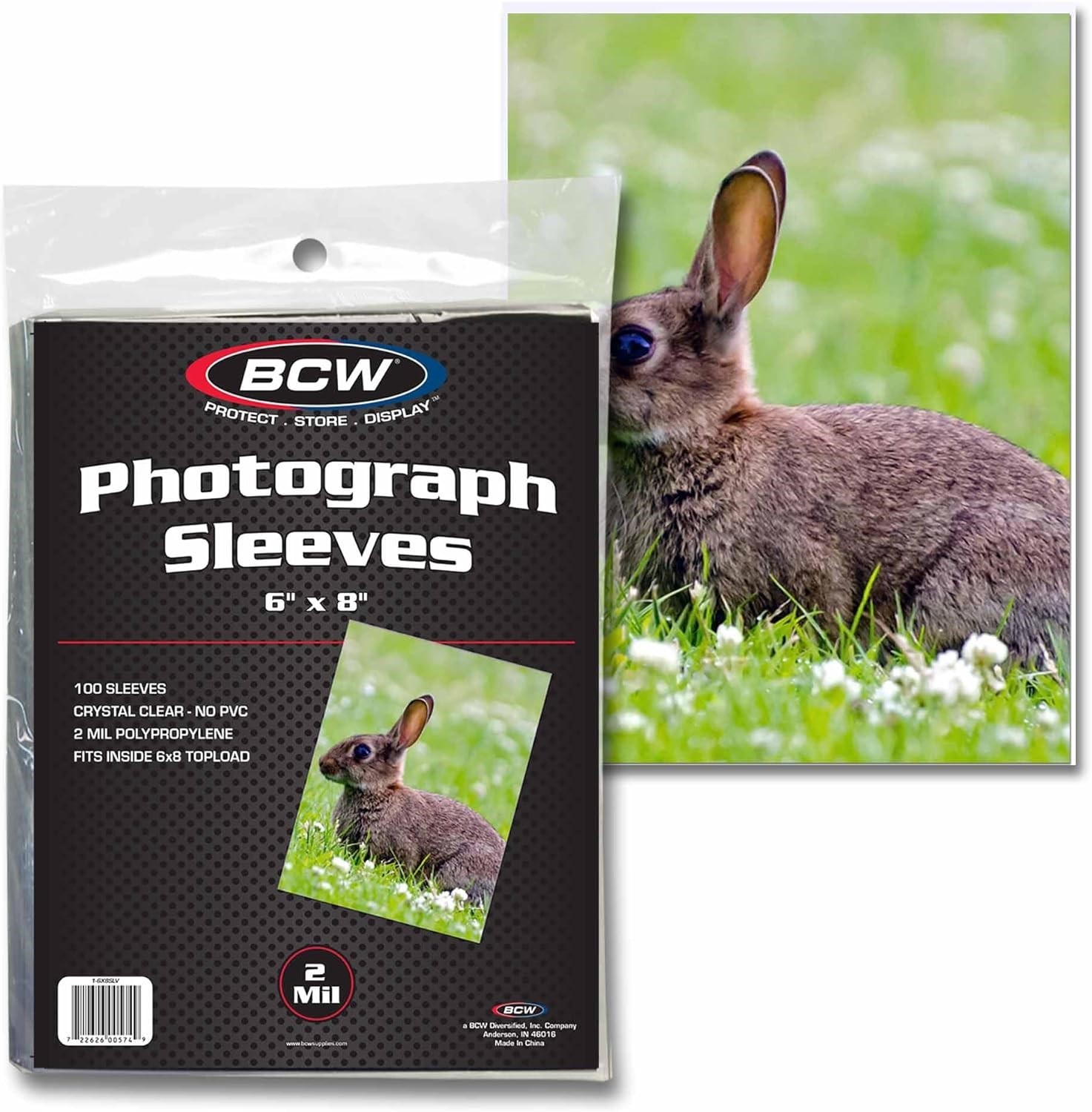 Photo Photograph Protection Sleeves 6×8 1 Pack of 100 Acid Free Archival Quality