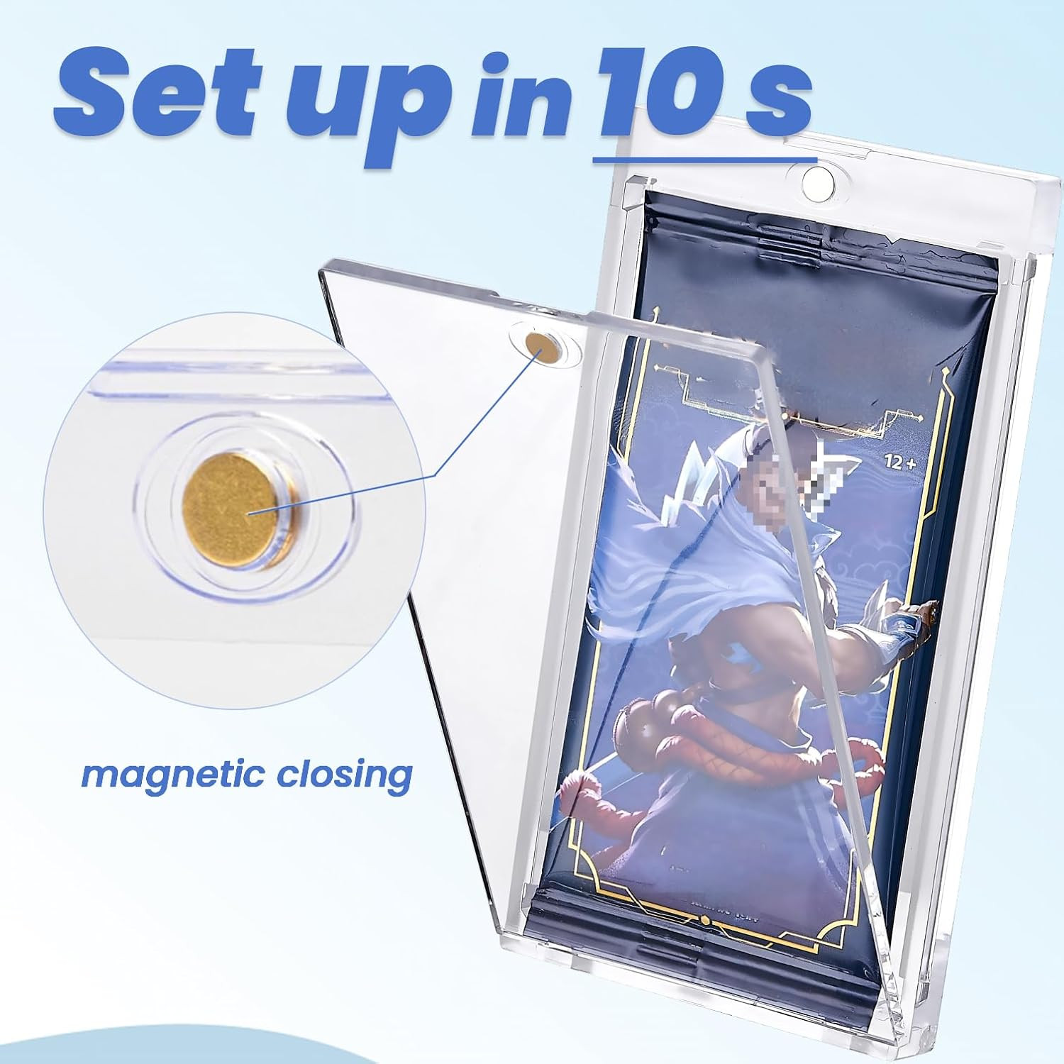 30 PCS Acrylic Booster Pack Protector-One Touch Booster Pack Magnetic Holder – U