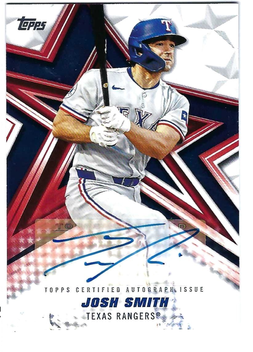 2026 Topps Series 1 JOSH SMITH #BSA-JS Baseball Stars Autograph Rangers
