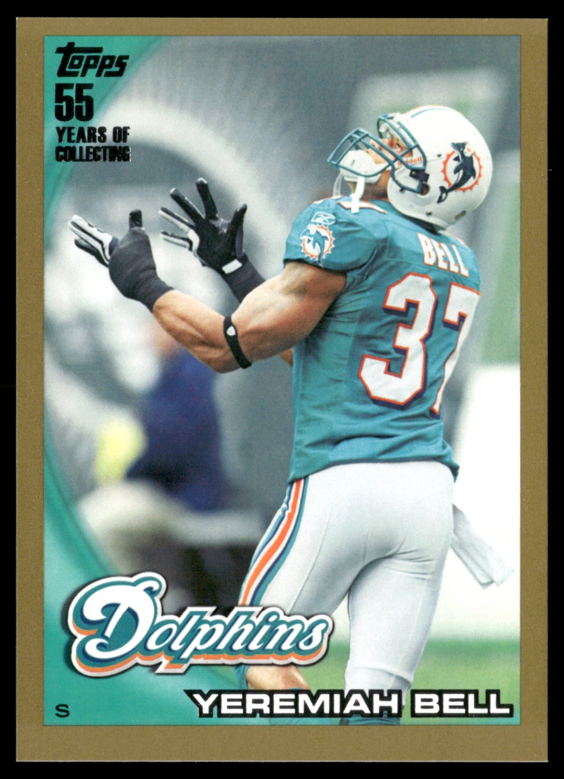 2010 Topps #86 Yeremiah Bell Gold Border Parallel SP /2010 Short Print Insert