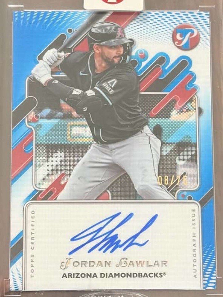 2025 Topps Pristine – Jordan Lawlar #PA-JLA Blue Pulsar Refractor /75 Auto