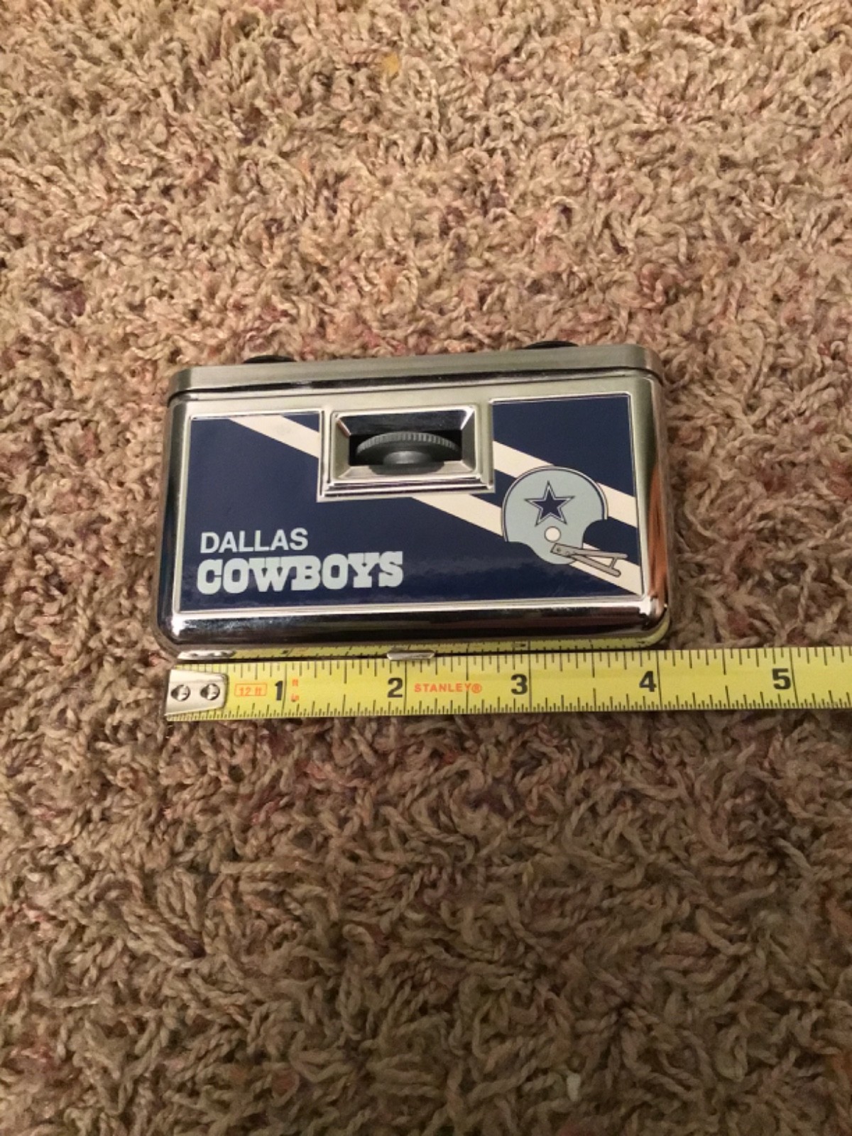 Vintage Tasco NFL Dallas Cowboys Compact Portable Binoculars w/Focusing Knob
