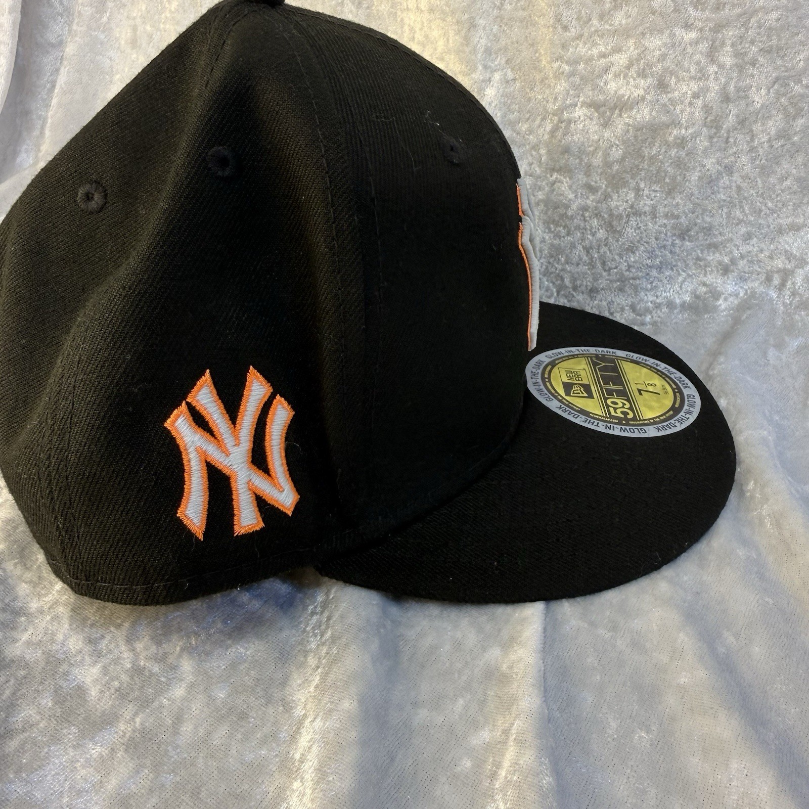 New York Yankees Black New Era 59Fifty 3D Glow-In-The-Dark Hat Size 7 1/8