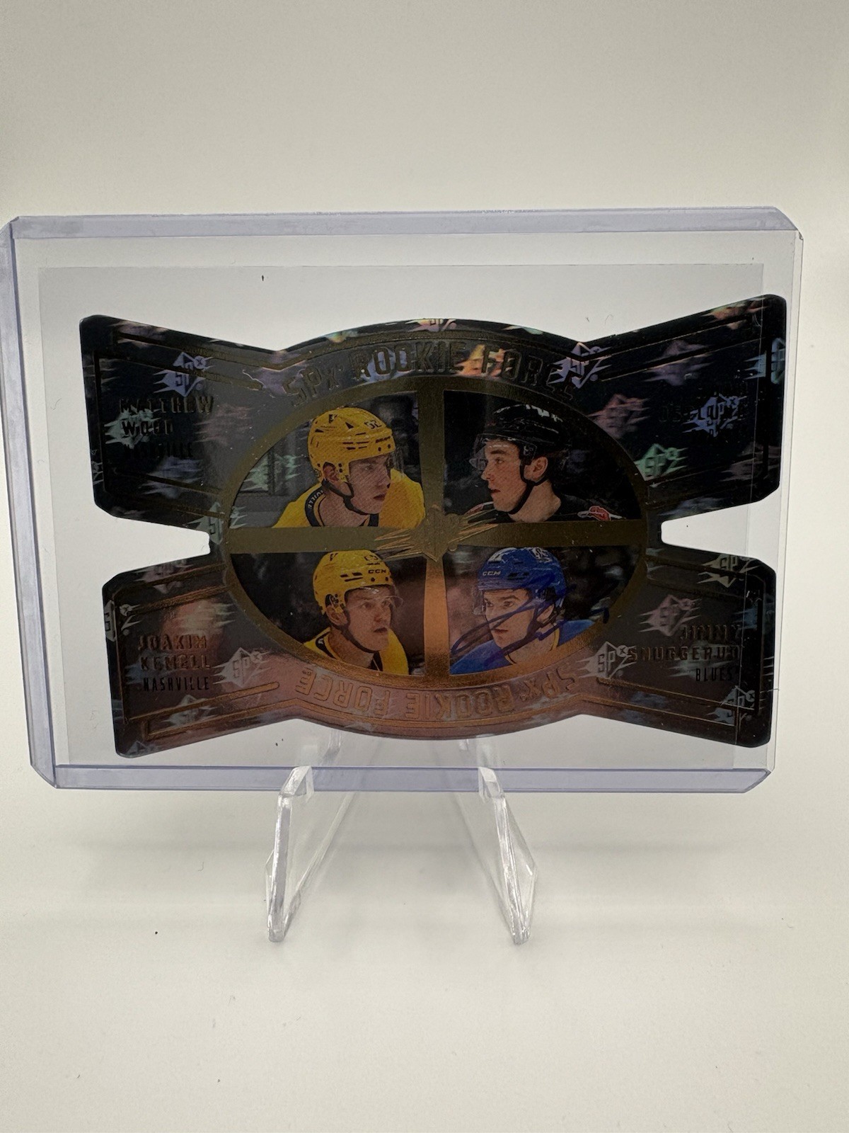 2025-26 SPX ROOKIE FORCE – Wood/Ostlund/Kemell/Snuggerud AUTO RC /99 #SFR-WOKS