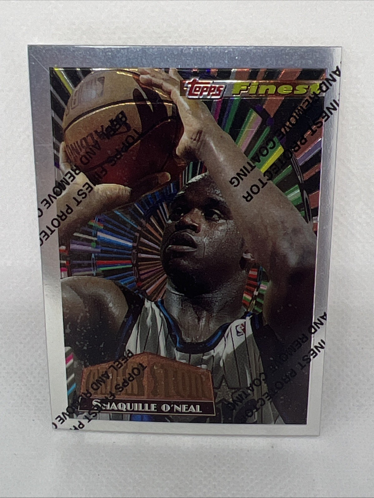 1994-95 Topps Finest – Cornerstone Shaquille O’Neal #CS1
