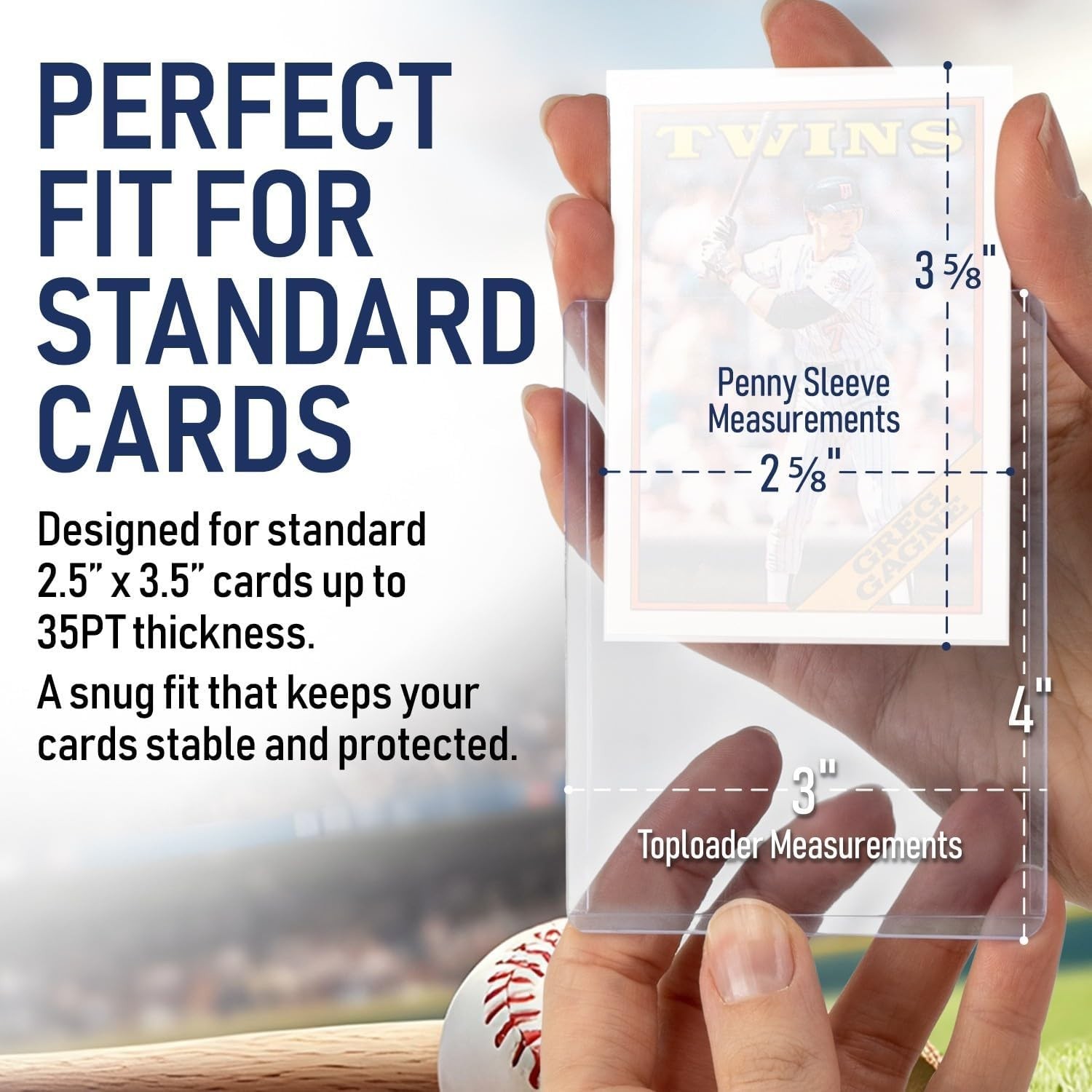 Complete Set of 100 Toploaders & 100 Sleeves for Trading Cards Preservation