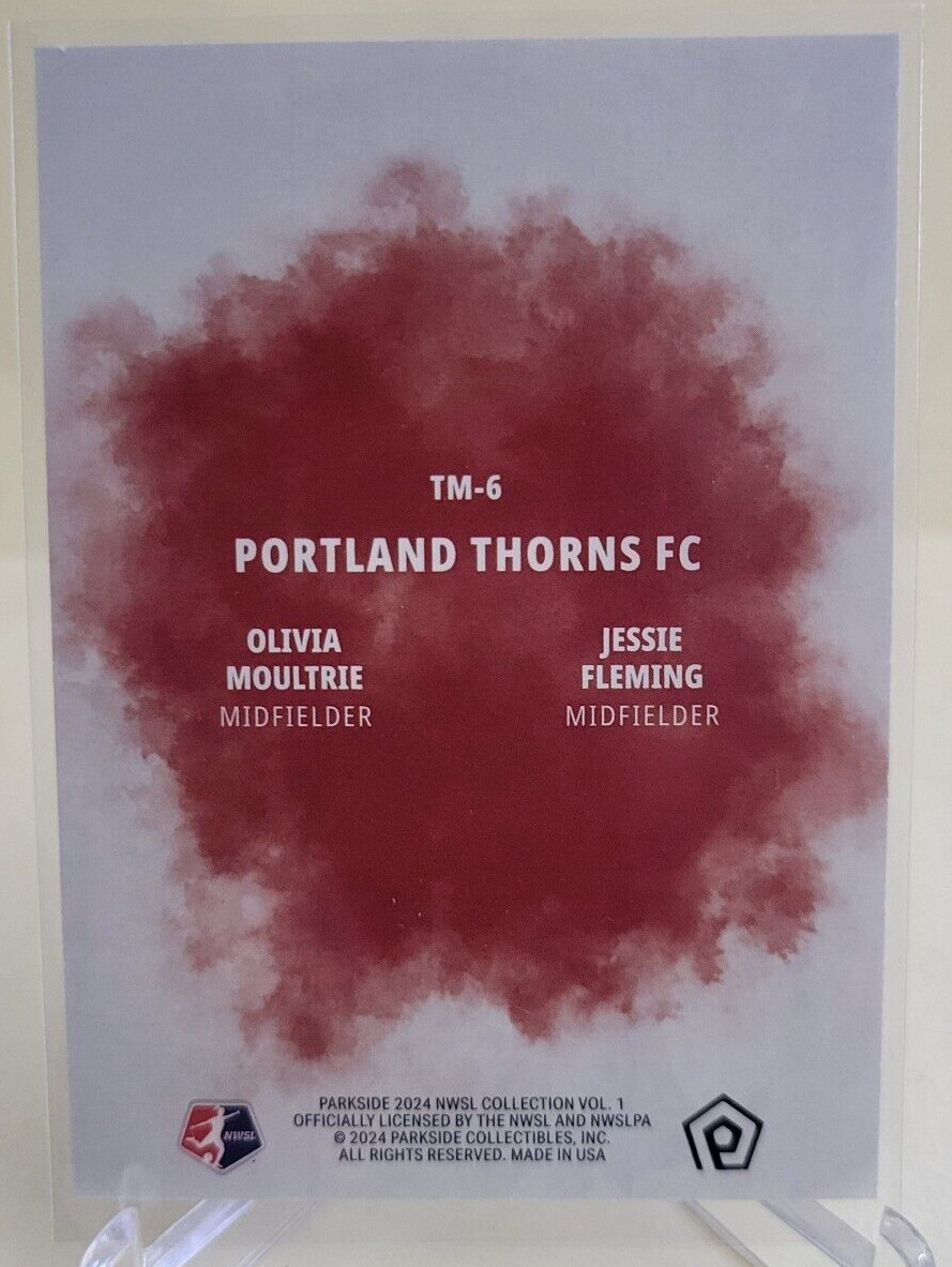 2024 PARKSIDE NWSL VOL 1 OLIVIA MOULTRIE JESSIE FLEMING TEAMMATES TM-6 PORTLAND