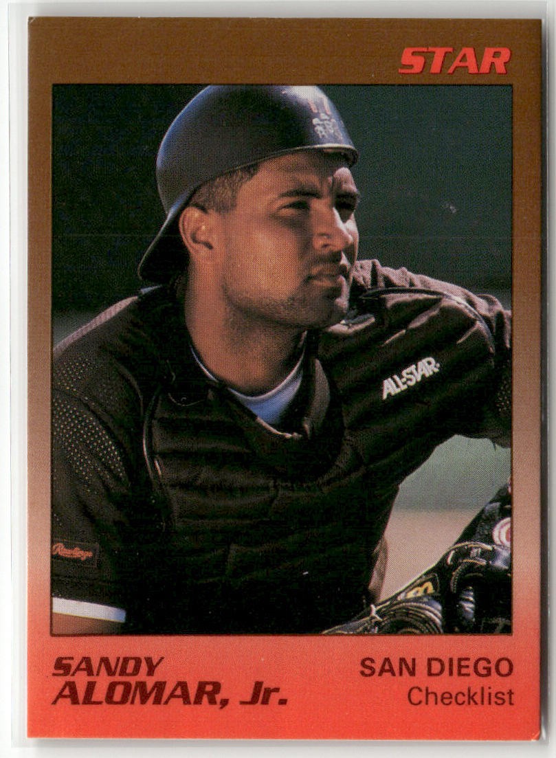 1989 STAR SANDY ALOMAR JR. #1. SANDY ALOMAR JR. SAN DIEGO PADRES