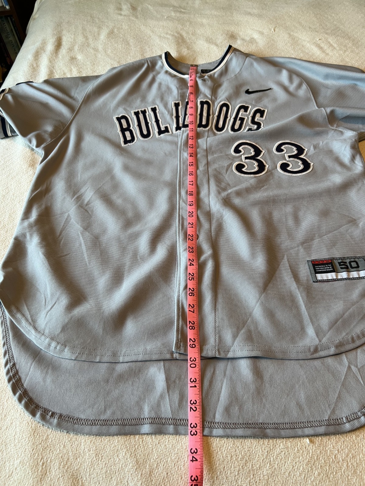 Fresno State baseball jersey, 2008 NCAA champions, Bulldogs, Nike, size 50