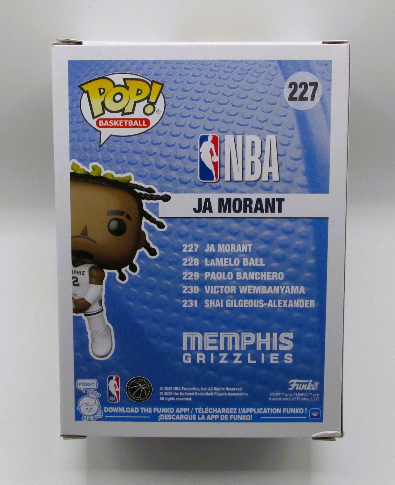 Ja Morant Signed Funko In Case With COA (A52608) (Grizzlies)