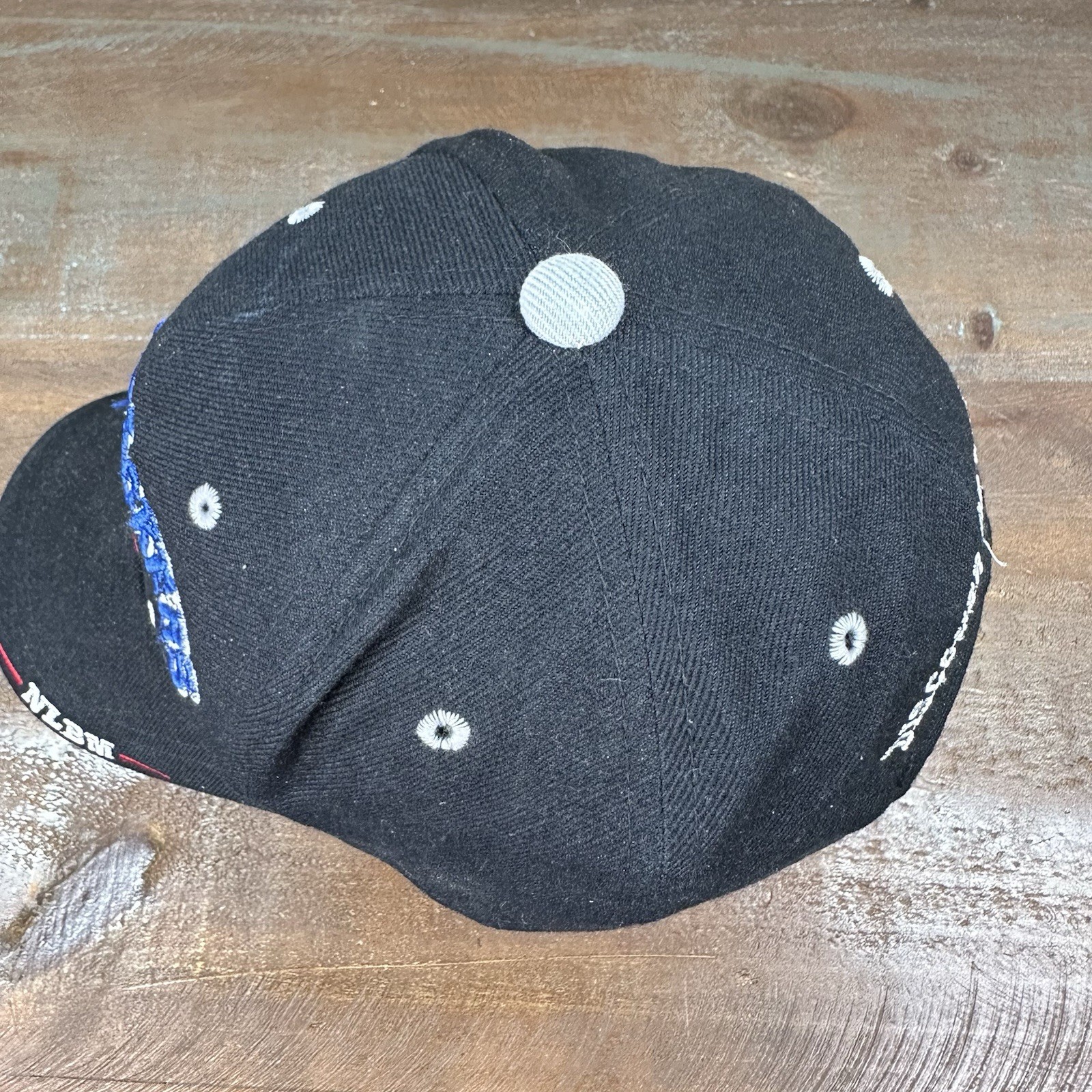 Vintage NLBM Adjustable 1924 Cap Atlanta Black Crackers Hat BB Headgear O/S