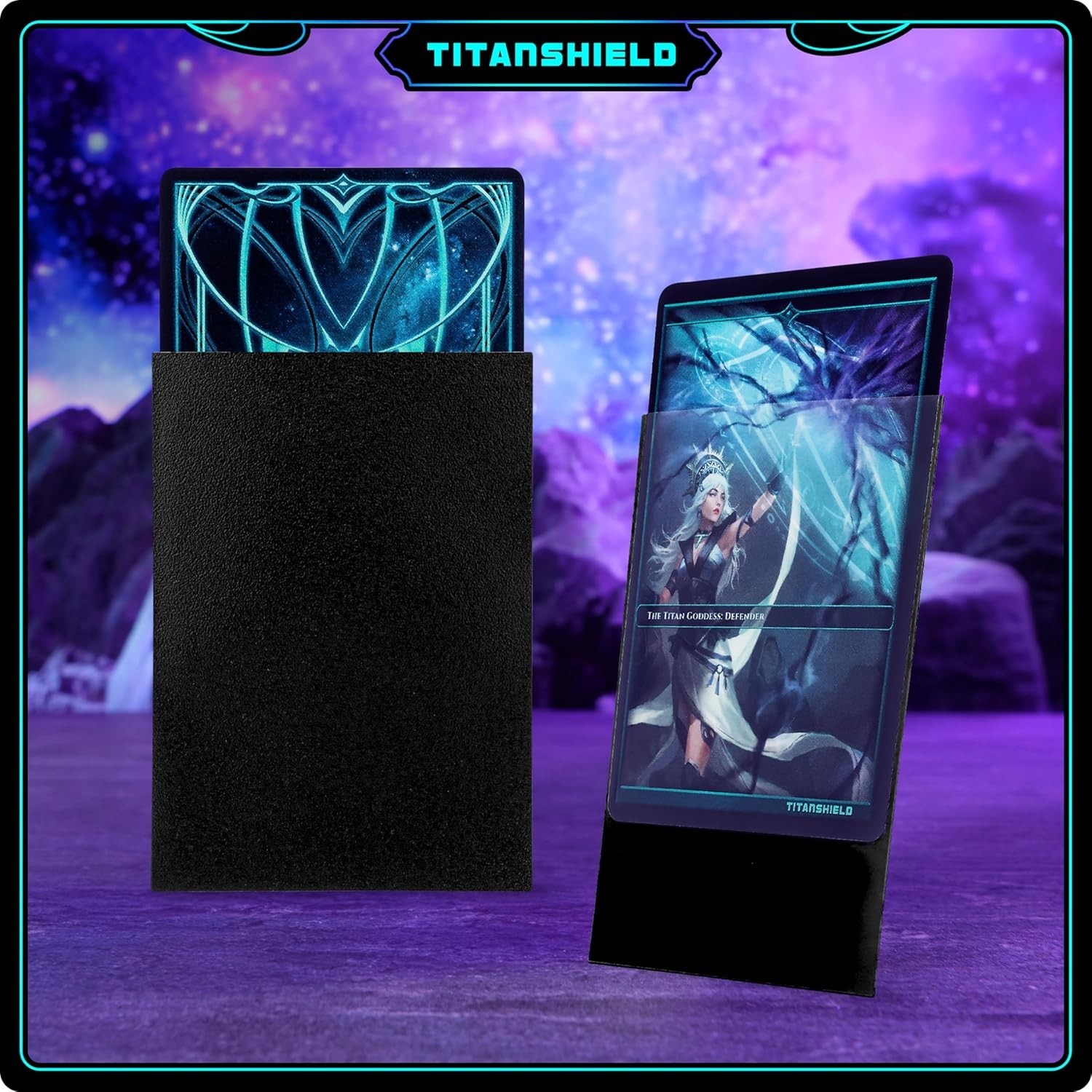 Dual-Textured Black Card Sleeves – 150 Pack for TCG Protection, Standard 66x91mm