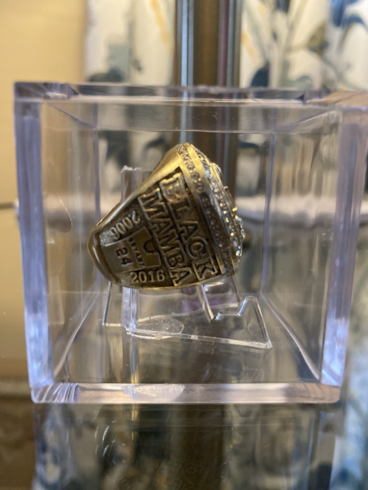 2020 LA Lakers Kobe Bryant Black Mamba 20 YRS Service Ring w/Showcase Cube