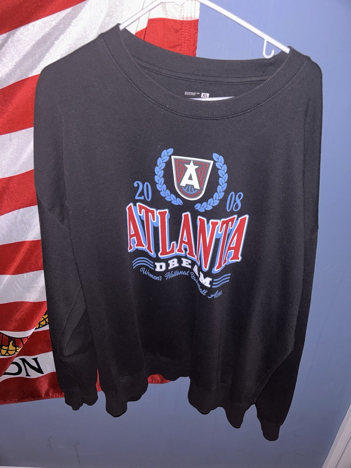 Mens XL Black WNBA Atlanta Dream Hoodie