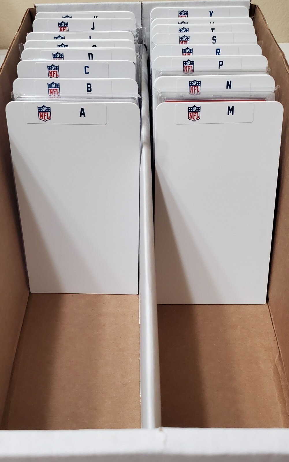 (26) GRADED Slab & Sports Card Dividers with 26 FREE NFL A-Z Labels Set