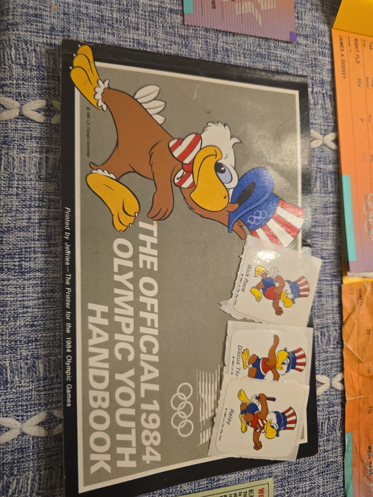Huge 1984 Los Angeles Summer Olympics Memorabilia Lot – Official Handbook &…
