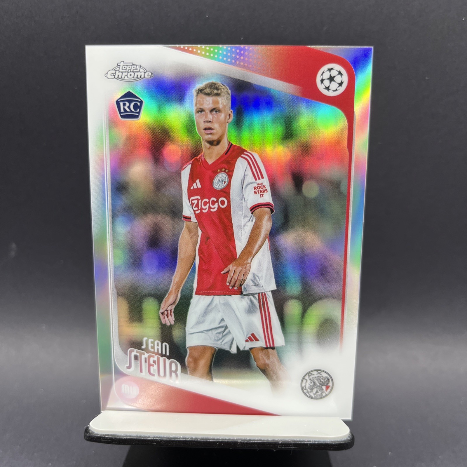 🔥🔥Sean Steur 2025-26 Topps Chrome UEFA UCC Refractor Rookie AFC Ajax #43🔥🔥