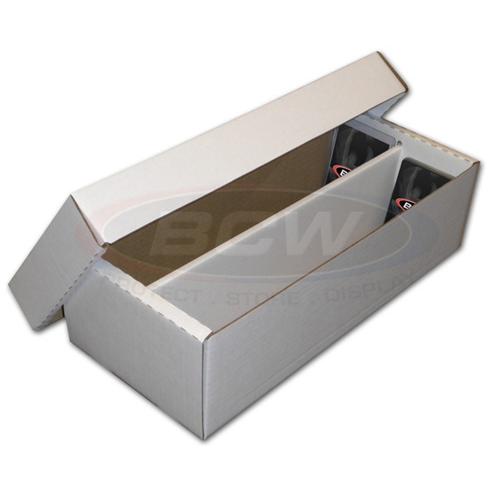25 BCW 1600 Count 2 Row Durable Cardboard Card Storage Shoe Boxes Fit Coin Slabs