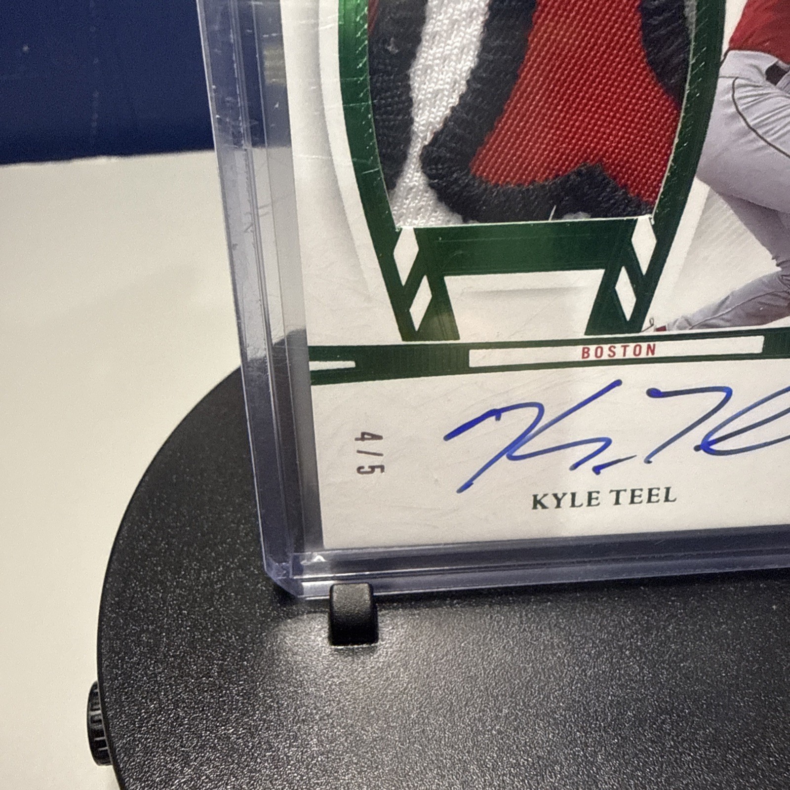 2024 Panini Flawless – Draft Patch Autographs Kyle Teel #DPA-KT Emerald /5