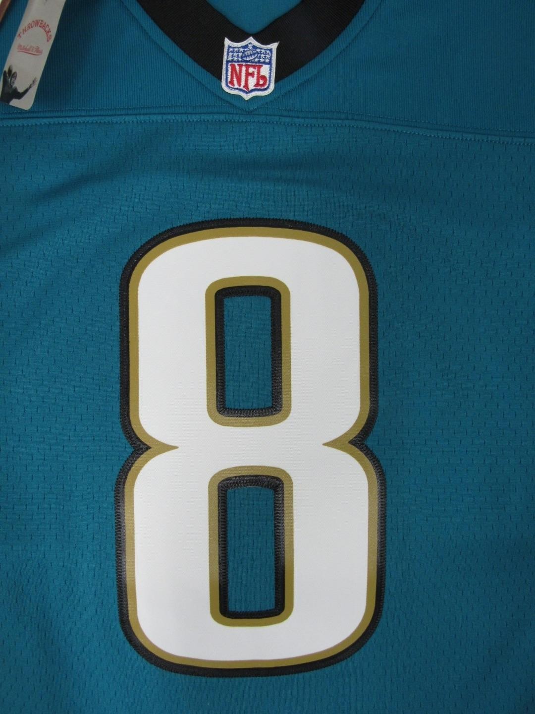 New 1997 Mark Brunell #8 Jaguars Mens Mitchell & Ness Teal Legacy Jersey $160