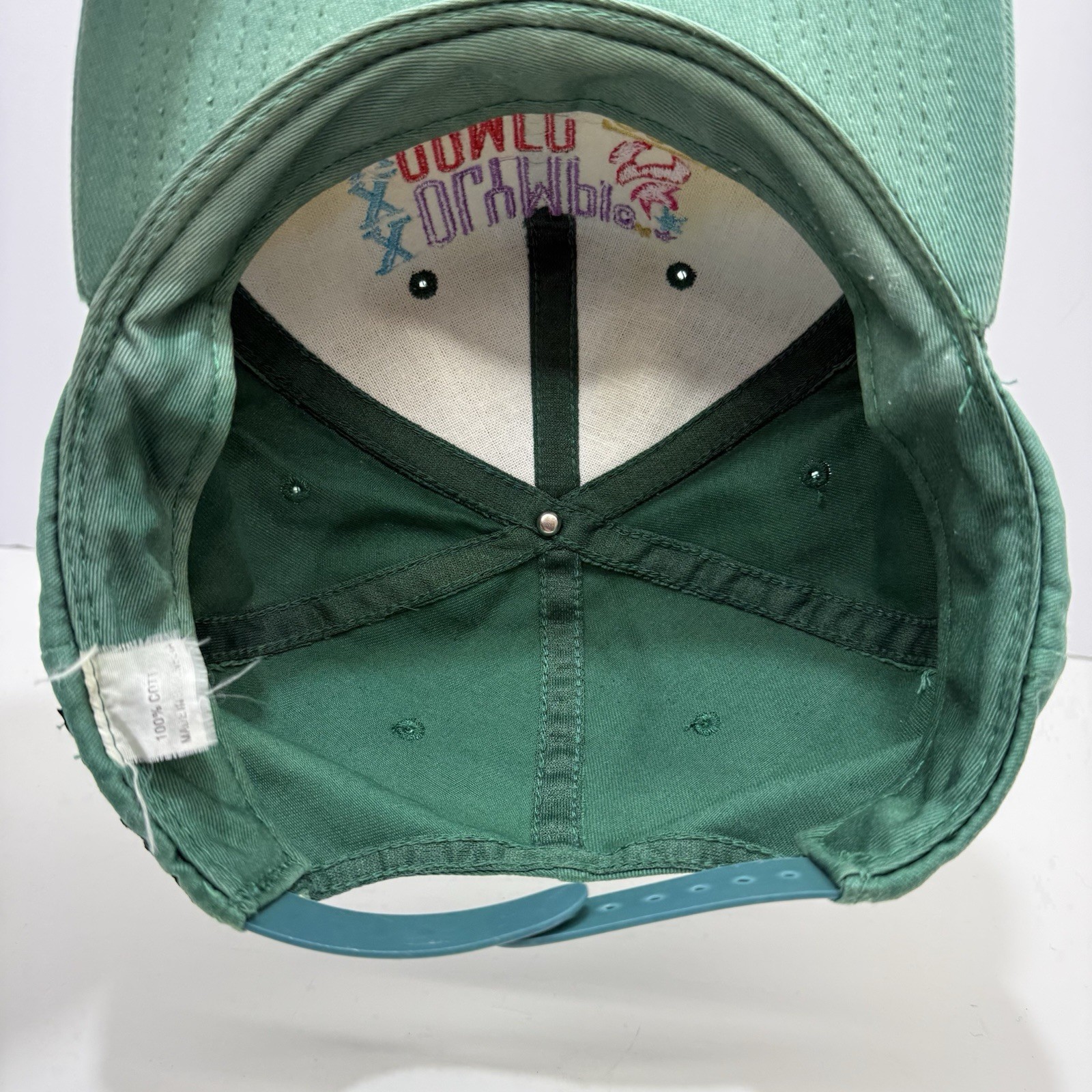 1996 Atlanta Olympics XXVI Snapback Hat Green Vintage