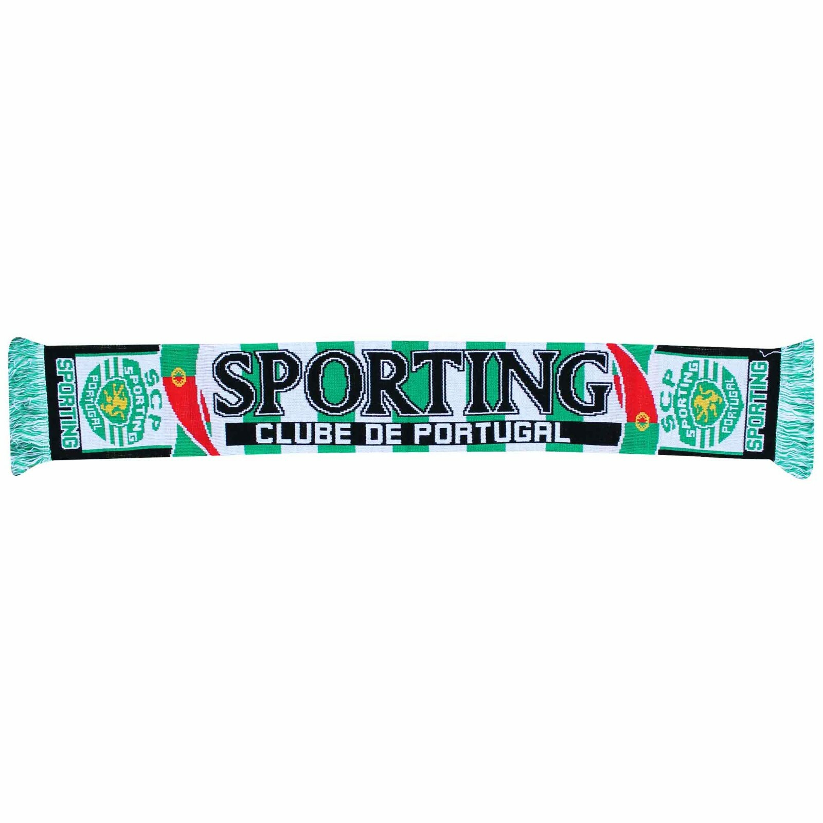 Sporting SCP Primeira Liga Football Crest Fans Souvenir Scarf (100% Acrylic)