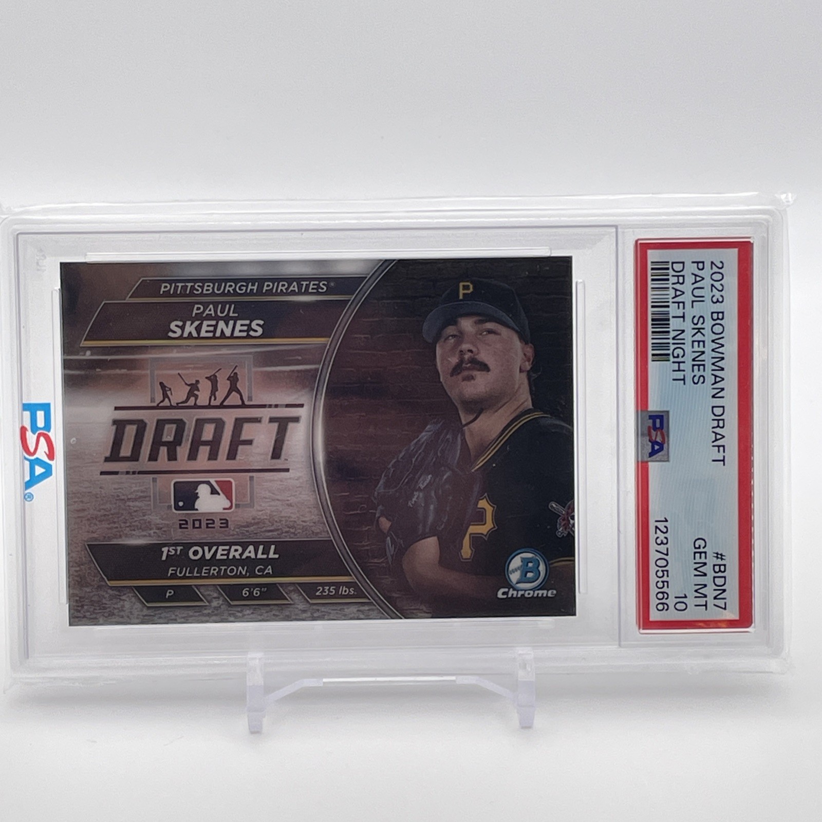 2023 Bowman Draft Bowman Draft Night Paul Skenes #BDN-7 (RC) PSA 10 🔥⚾️