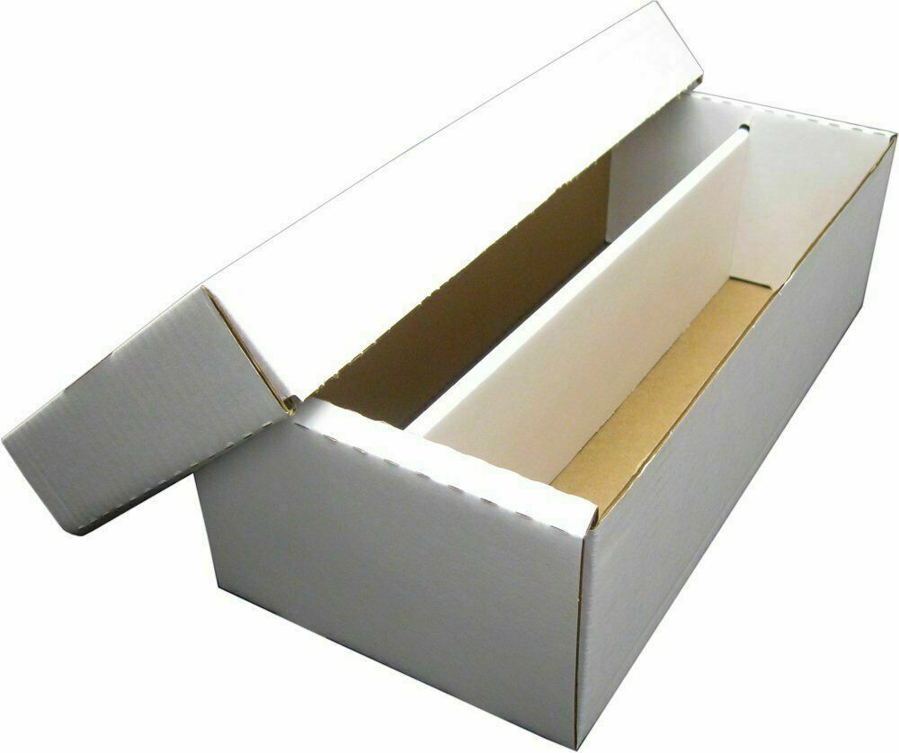 1600 CT. 2 ROW BASEBALL CARD CARDBOARD BOX fits 3X4 TOPLOADERS SHOEBOX CARDS