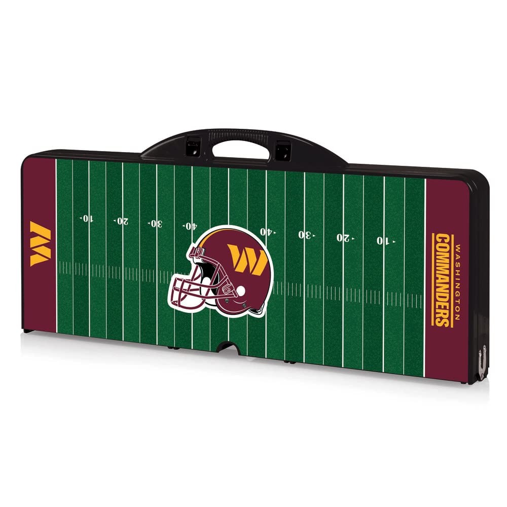 NFL Washington Commanders Football Field Folding Picnic Table, Camping Table,…