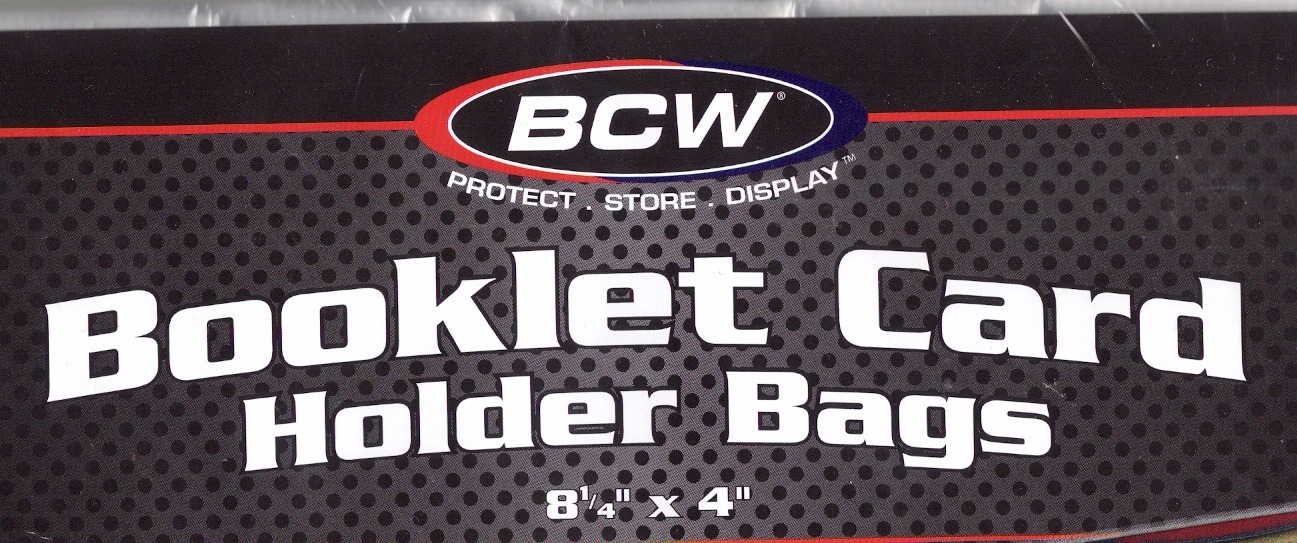 100 ct. Soft Horizontal Booklet Card Holder Bags 8-1/4″ by 4″ – Resealable