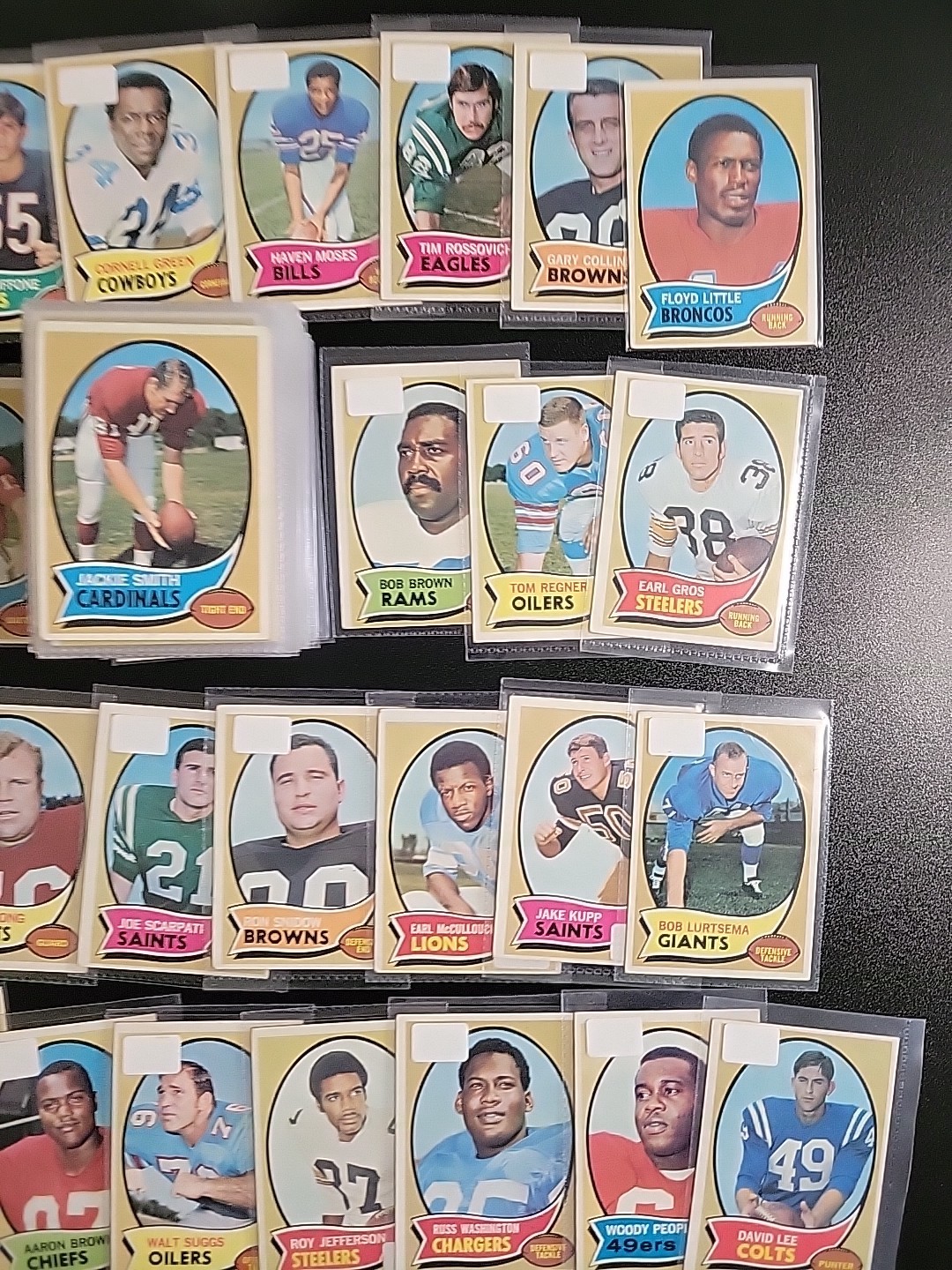 1970 Topps Football 118 Card Starter Lot – Bob Hayes and Roman Gabriel