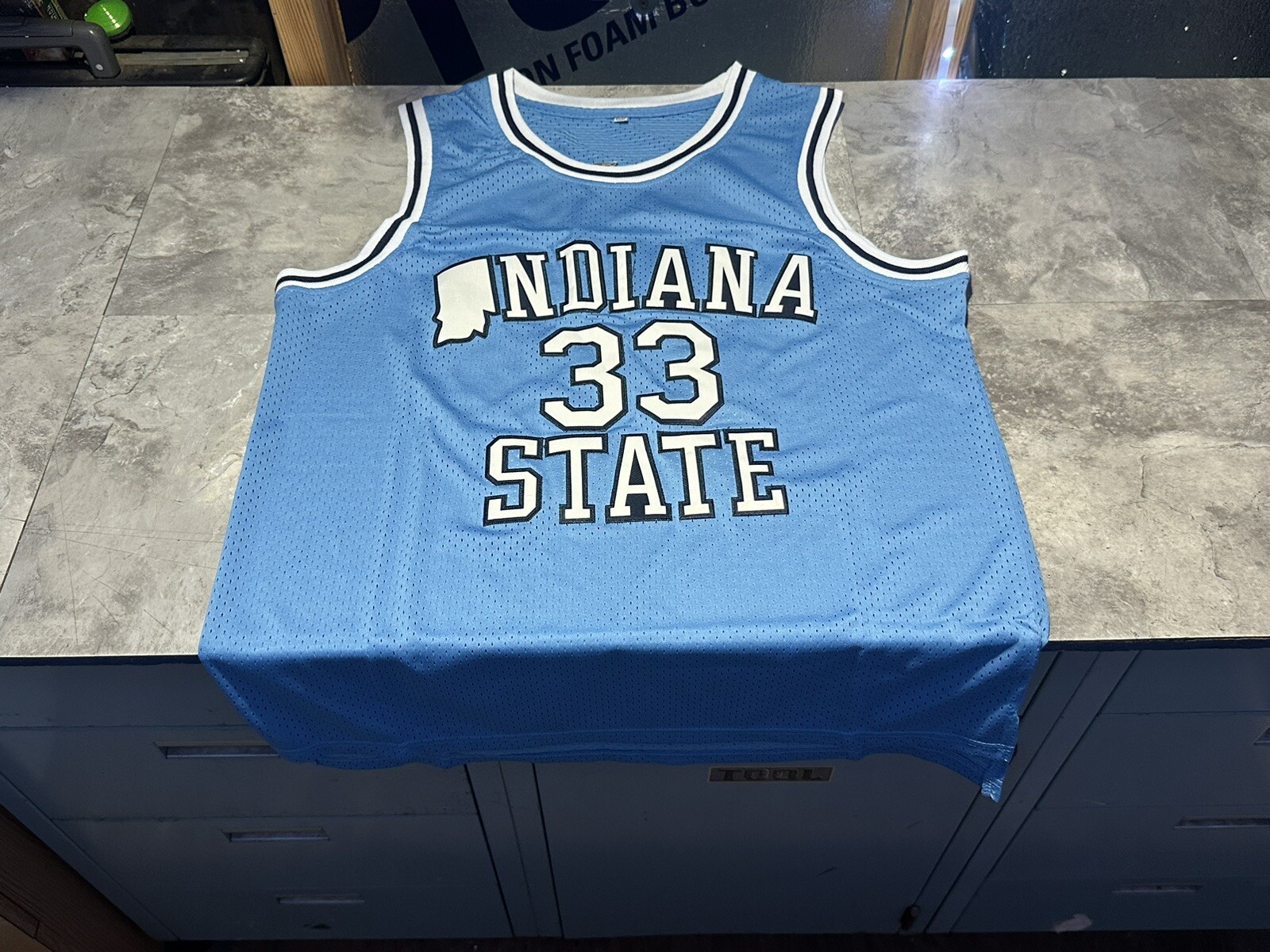 NWOT Indiana State Sycamores NCAA Larry Bird Basketball Jersey Size Medium M #33