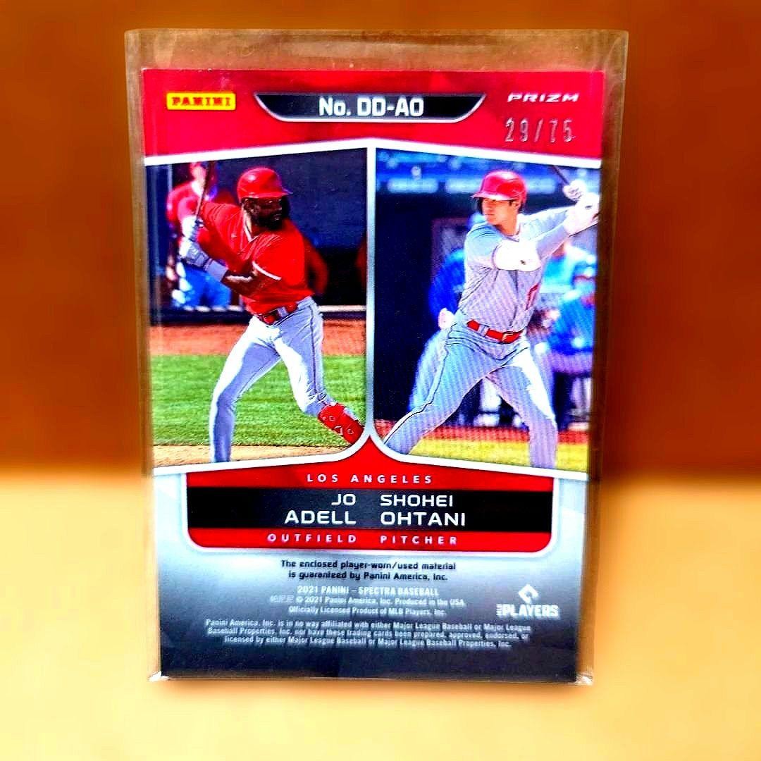 MLB Trading Card Jo Adell Shohei Ohtani Dynamic Duo 29/75 Limited Card