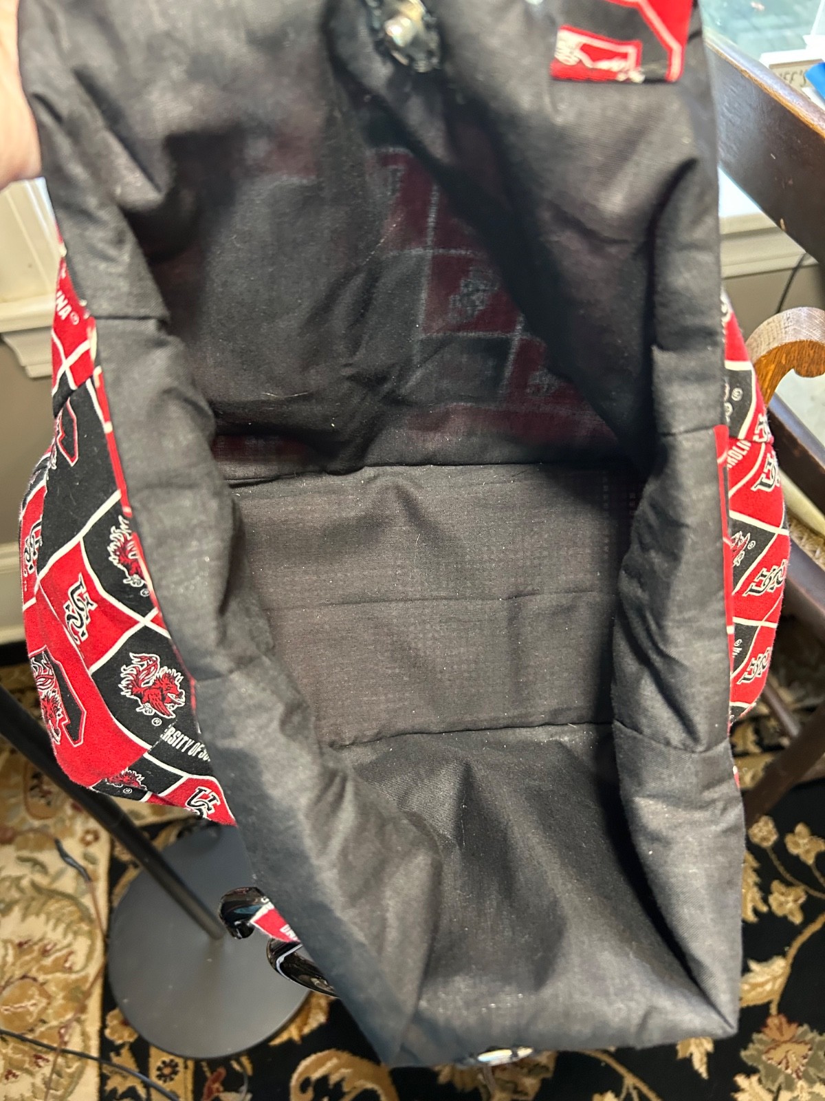 USC Pride. Show your Colors with A Handmade Gamecock Purse, Black, White and Red