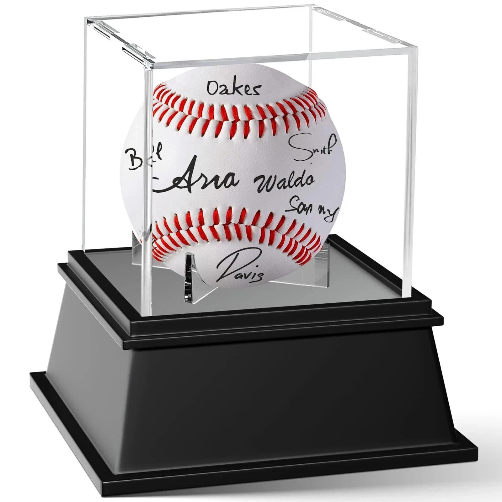 baseball display case, baseball holder display case, acrylic uv protected case