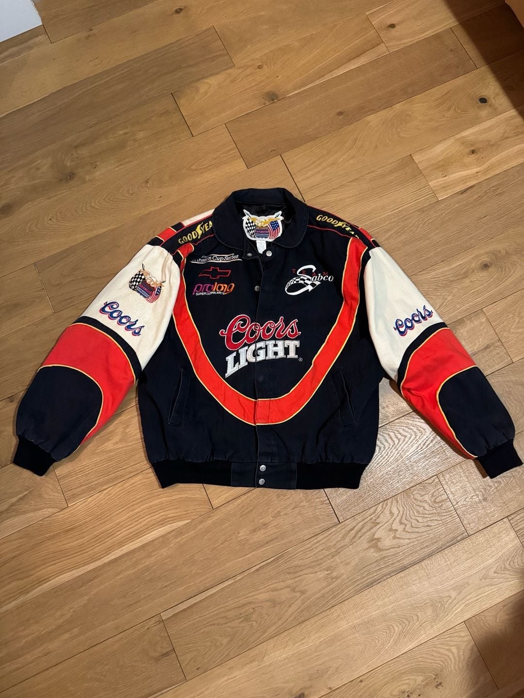 Vintage Jeff Hamilton Racing Collection Coors Light NASCAR Winston Cup Jacket