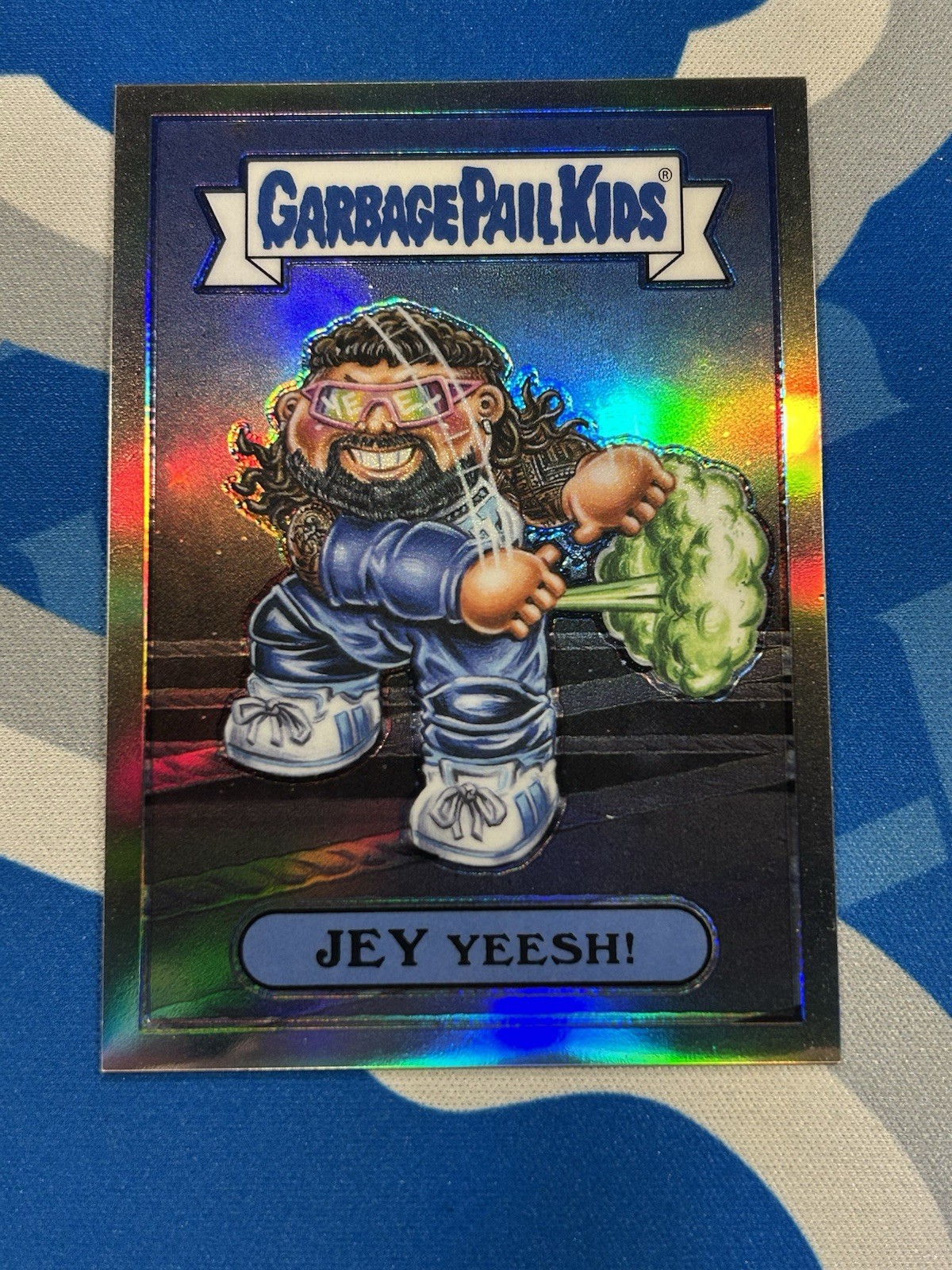 2026 TOPPS CHROME WWE GARBAGE PAIL KIDS JEY YEESH #GPK-JU JEY USO CASE HIT !