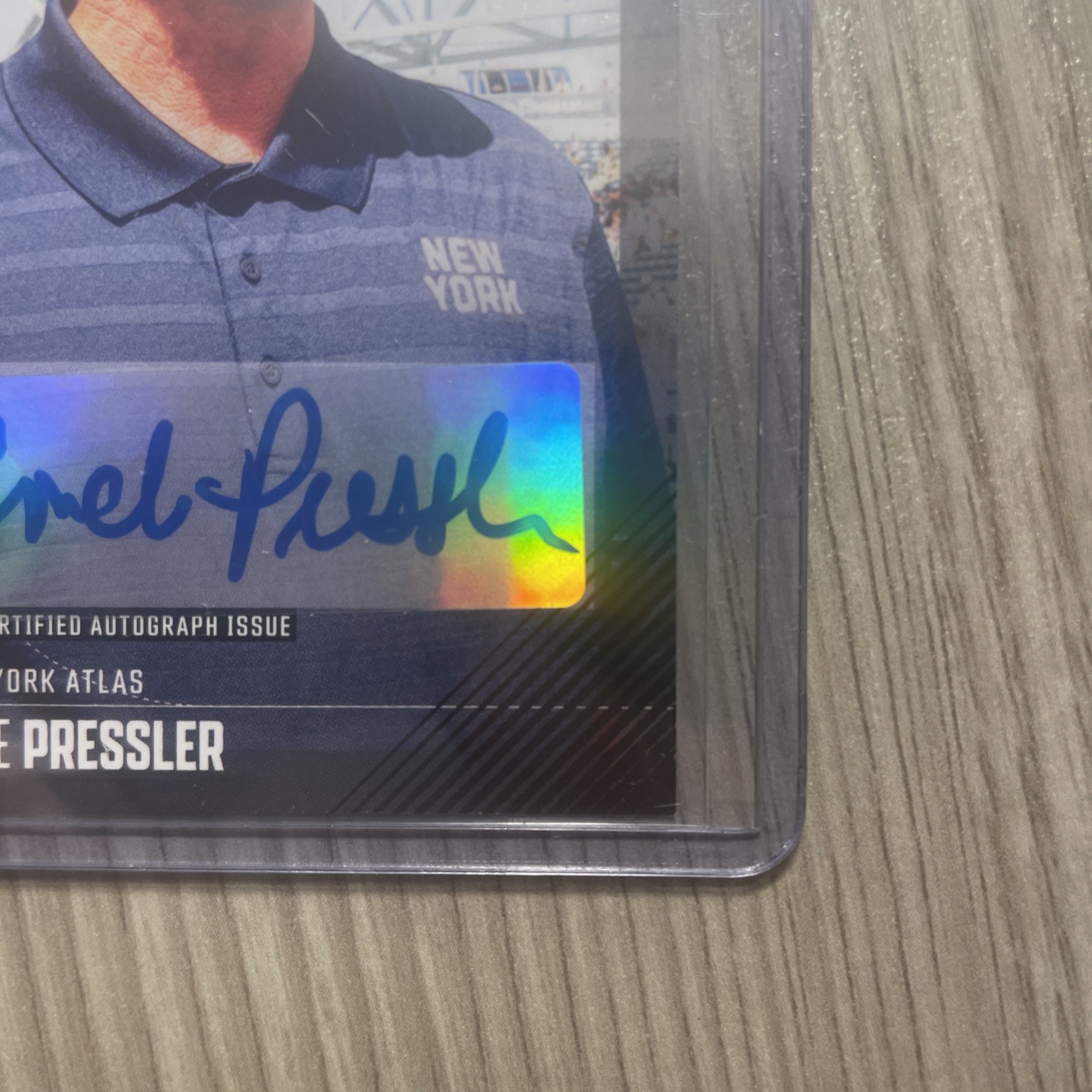 Mike Pressler Auto 6/25 Premier Lacrosse League Fieldside 2026 NY Atlas Coach