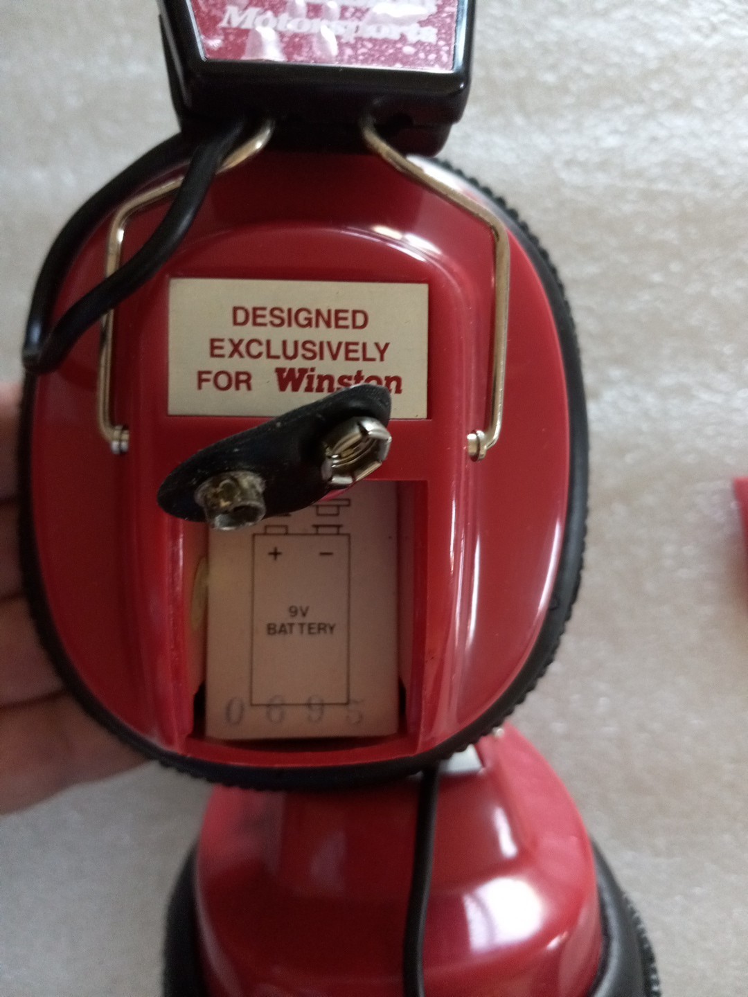 Winston Motorsports Headphone AM/FM Radio Headset Red Vintage Plz See Details