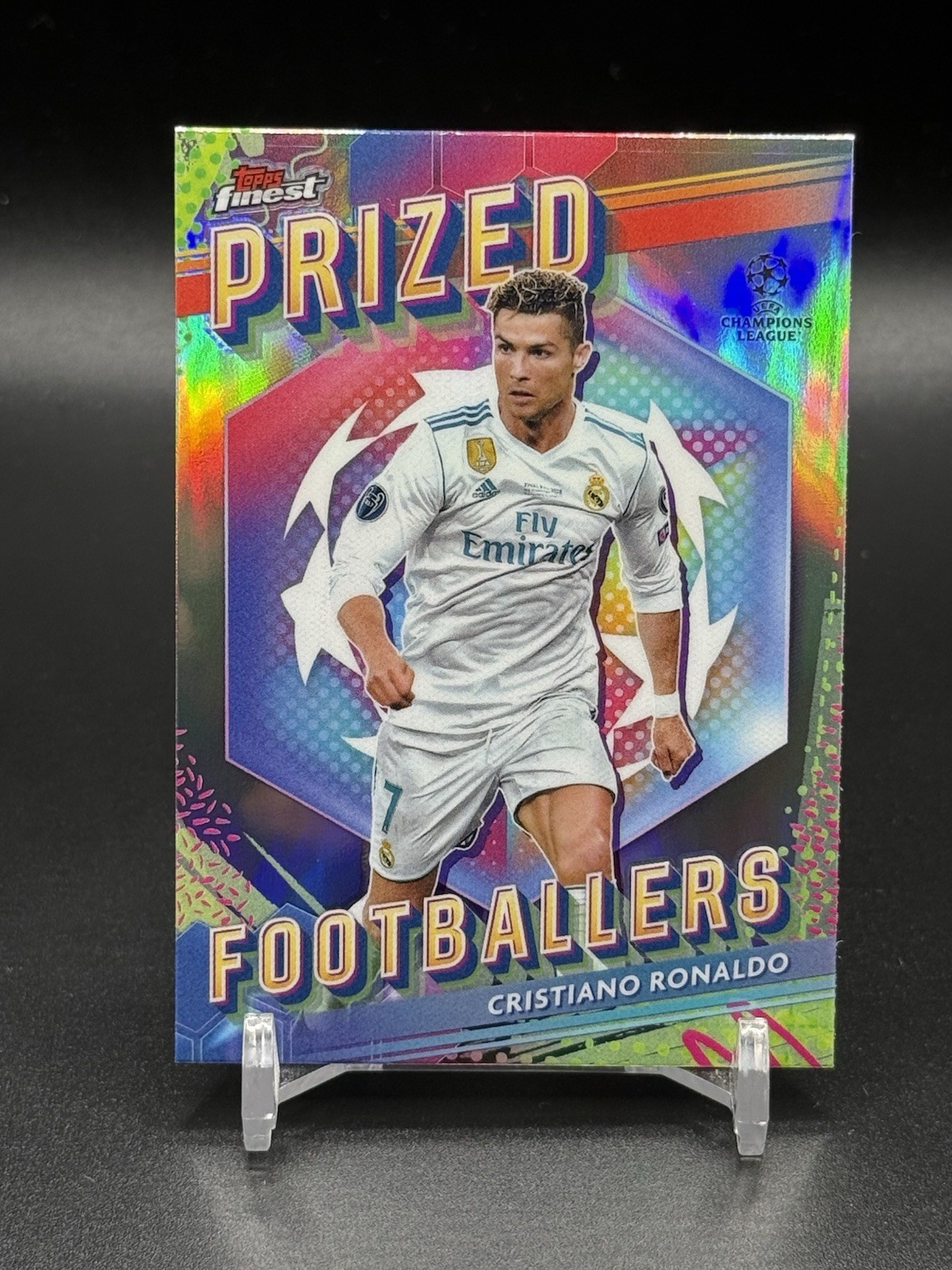 Christiano Ronaldo 2024 Topps Finest UCC UEFA Refractor Prized Footballers PF-3