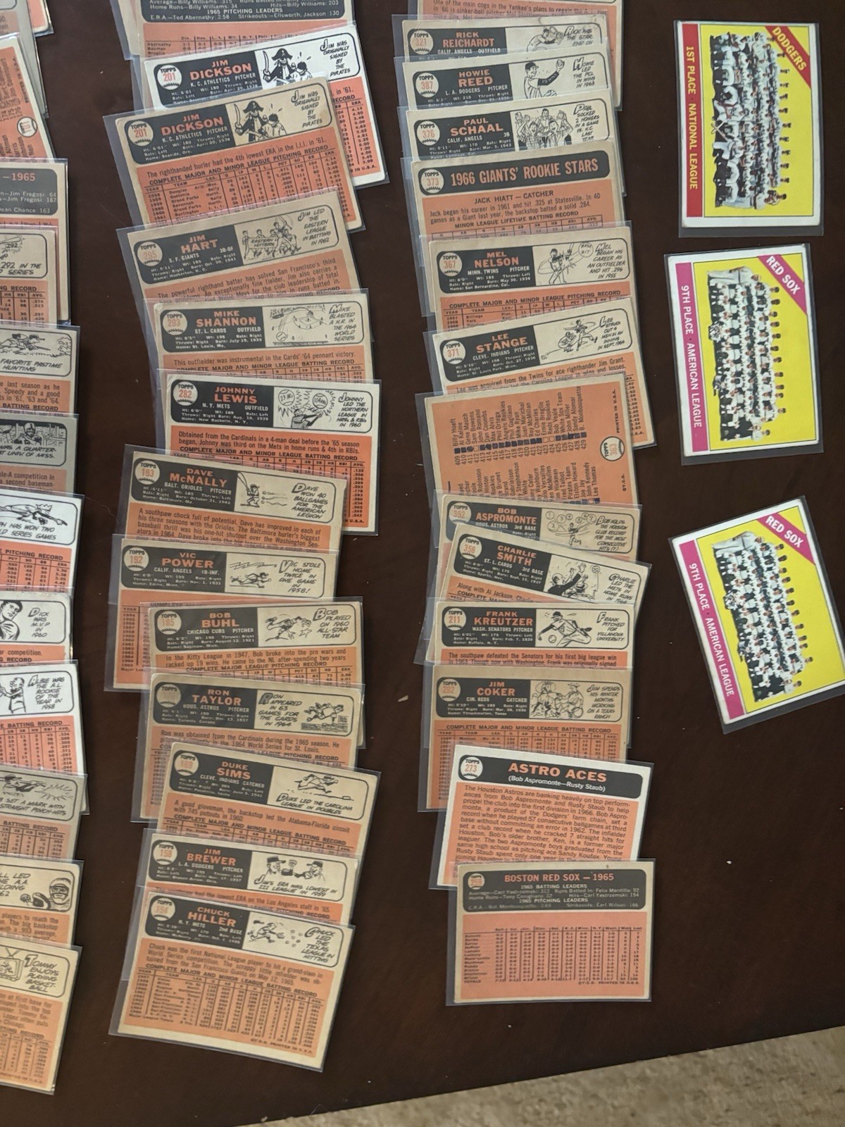 1966 Topps baseball 78 cards Willie Mays team cards mid to high card # to 520