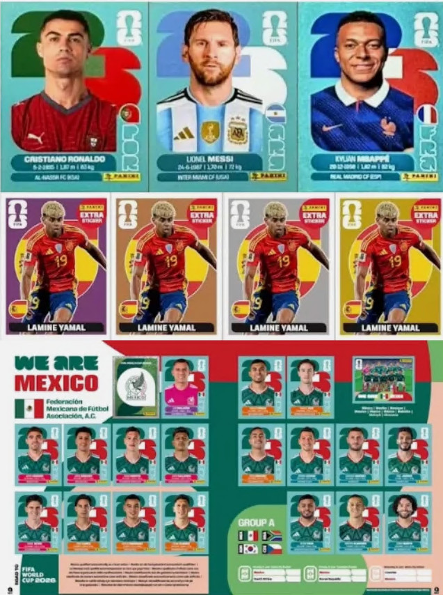 Panini FIFA World Cup 2026 Official Sticker 50-Pack Box NEW 2026 blue