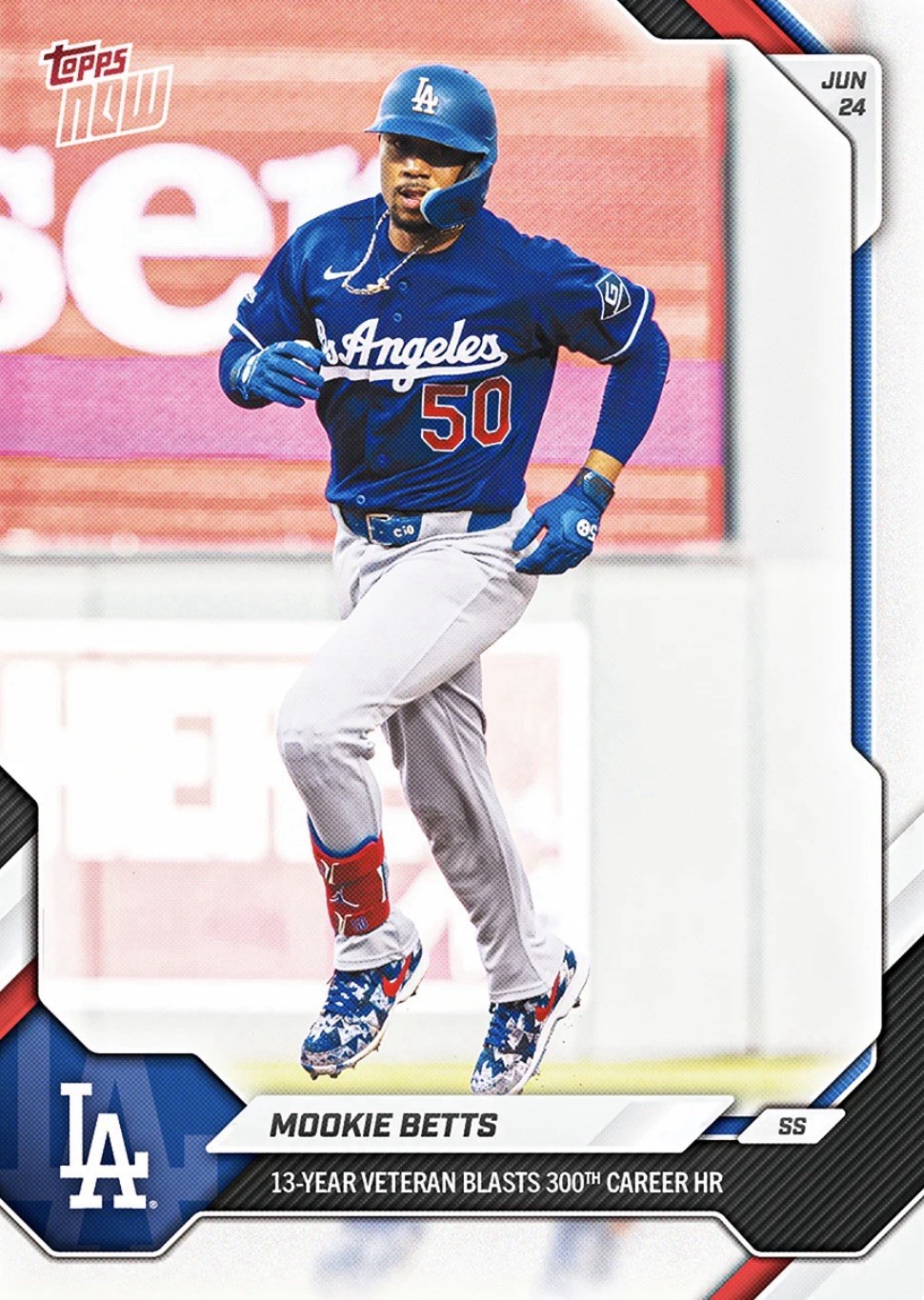 💥2026 Topps Now #376💥MOOKIE BETTS 300th Career Homer – Presale – Dodgers