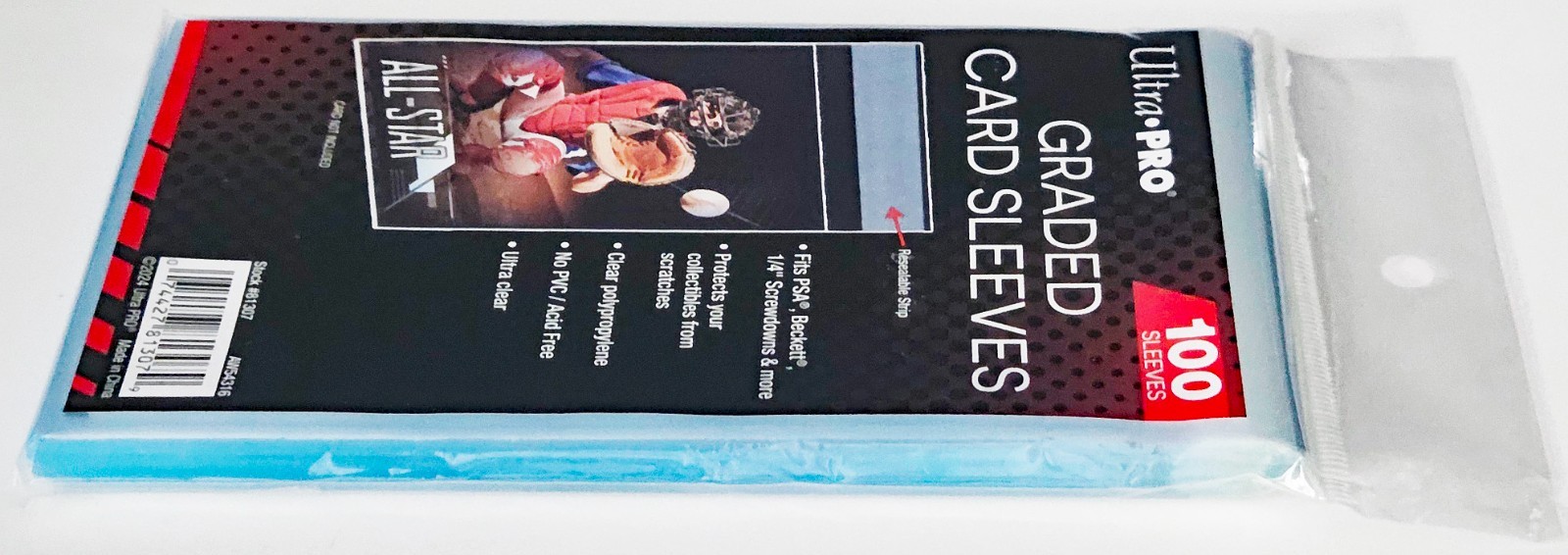 1000 Ultra Pro Graded Resealable Card Soft Sleeve PSA Beckett Bag Slab Screwdown
