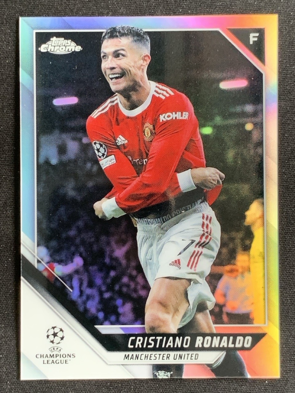 Cristiano Ronaldo 2021-22 Topps Chrome UCL Refractor Base #10 -as2