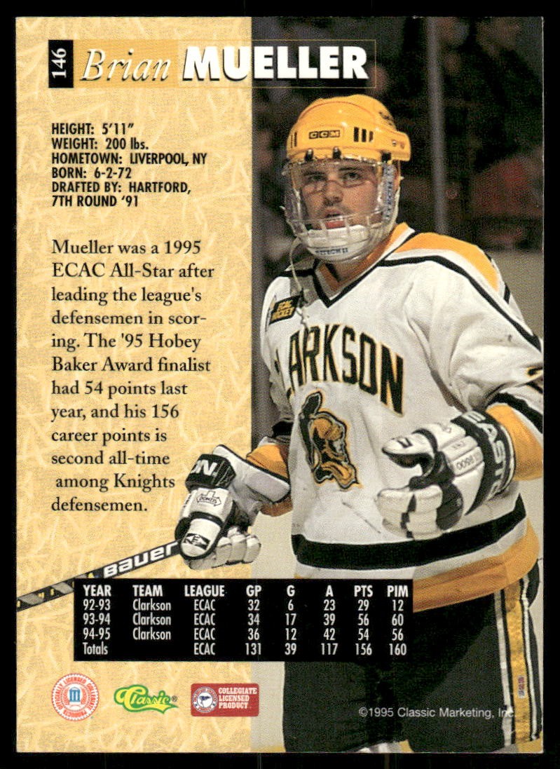 1995 Classic Five Sport #146 Brian Mueller Printer’s Proof /795